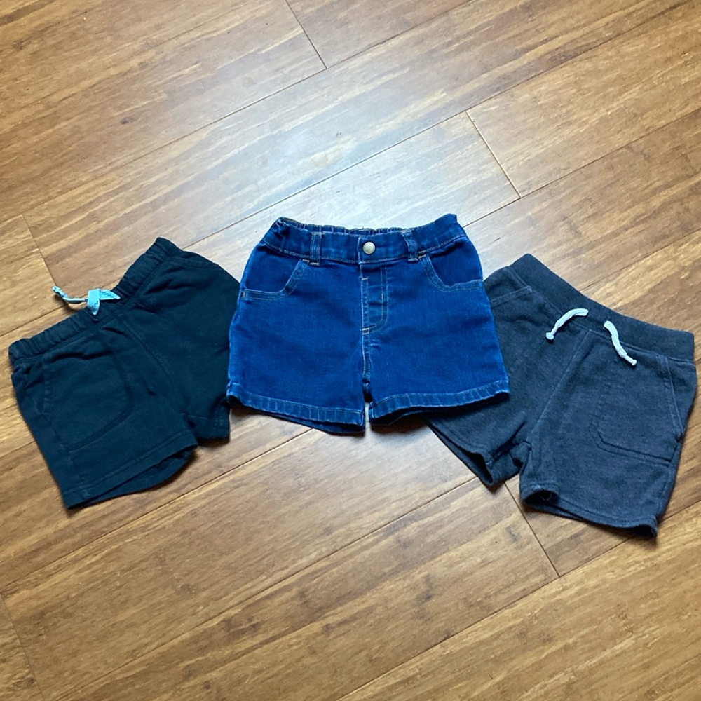 Bundle Lot 3 Baby Boy Shorts 18 Months